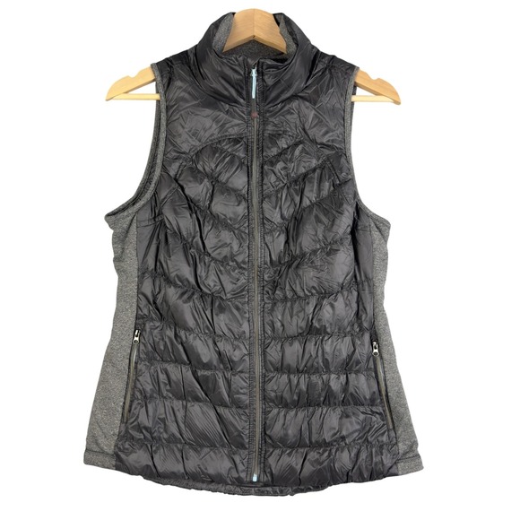 Tangerine Vest Women's Size S Full Zip Black Quilted Duck Down Casual - Picture 1 of 6